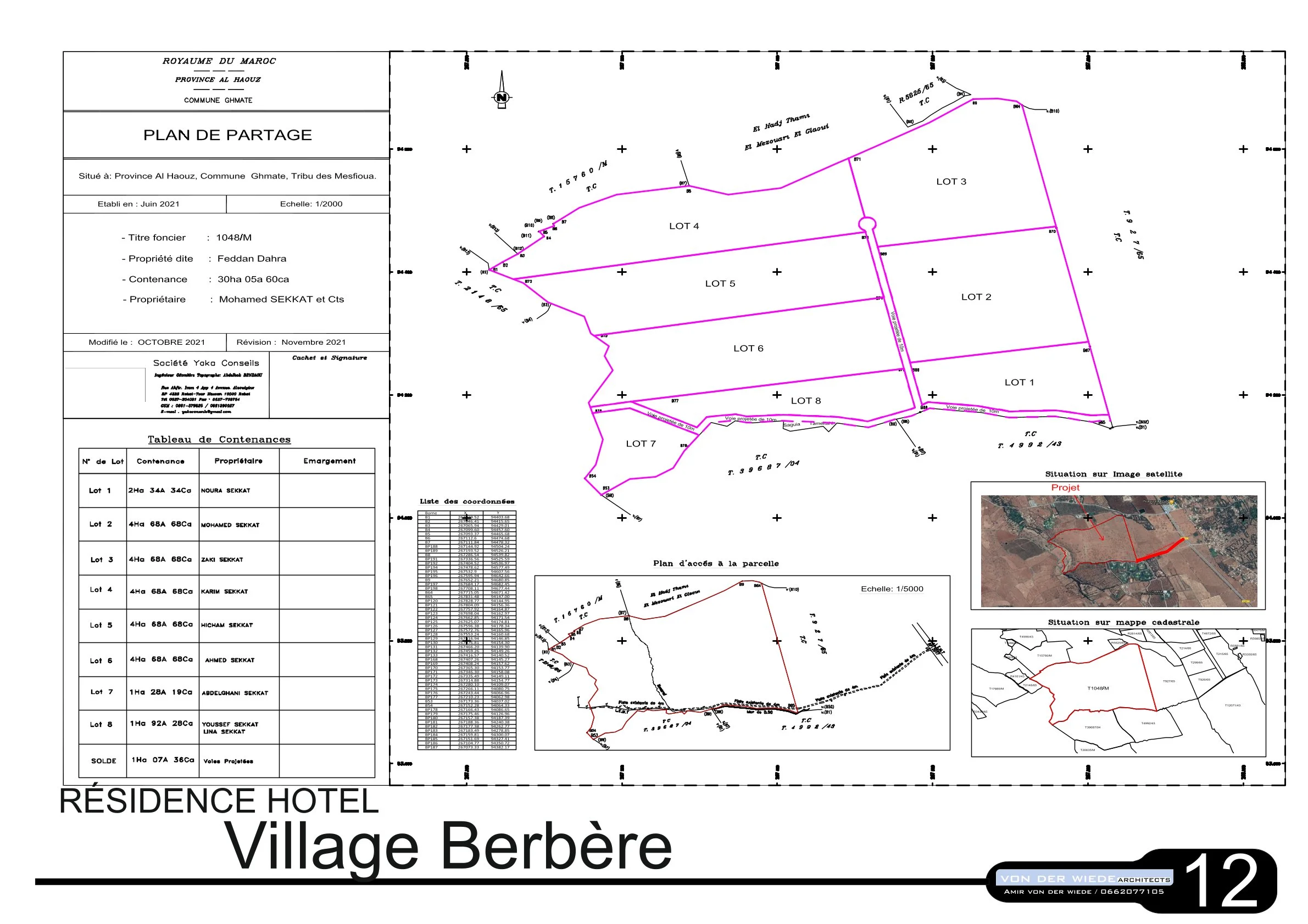 Page 12 du projet 6 Village Berbere