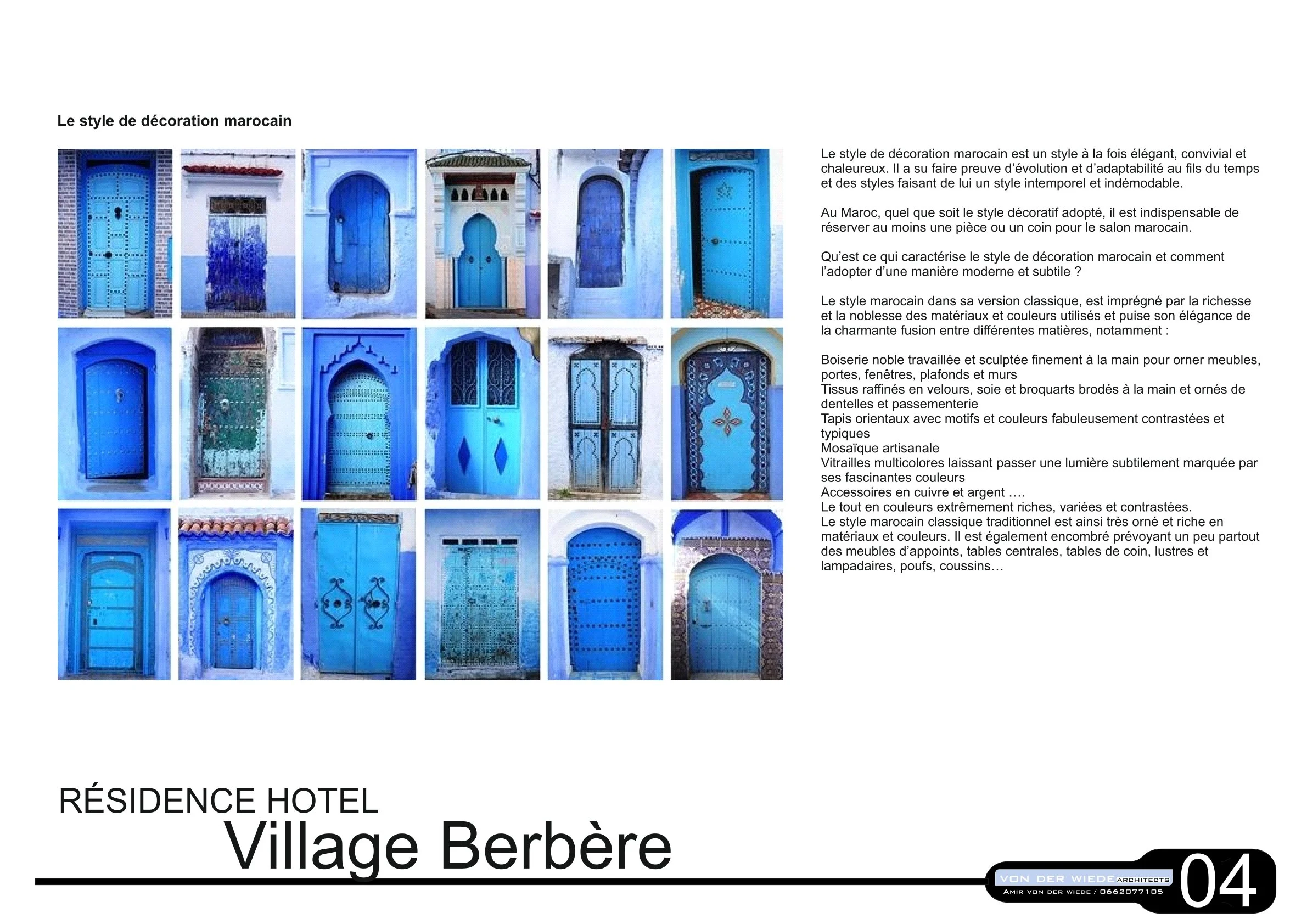Page 4 du projet 6 Village Berbere