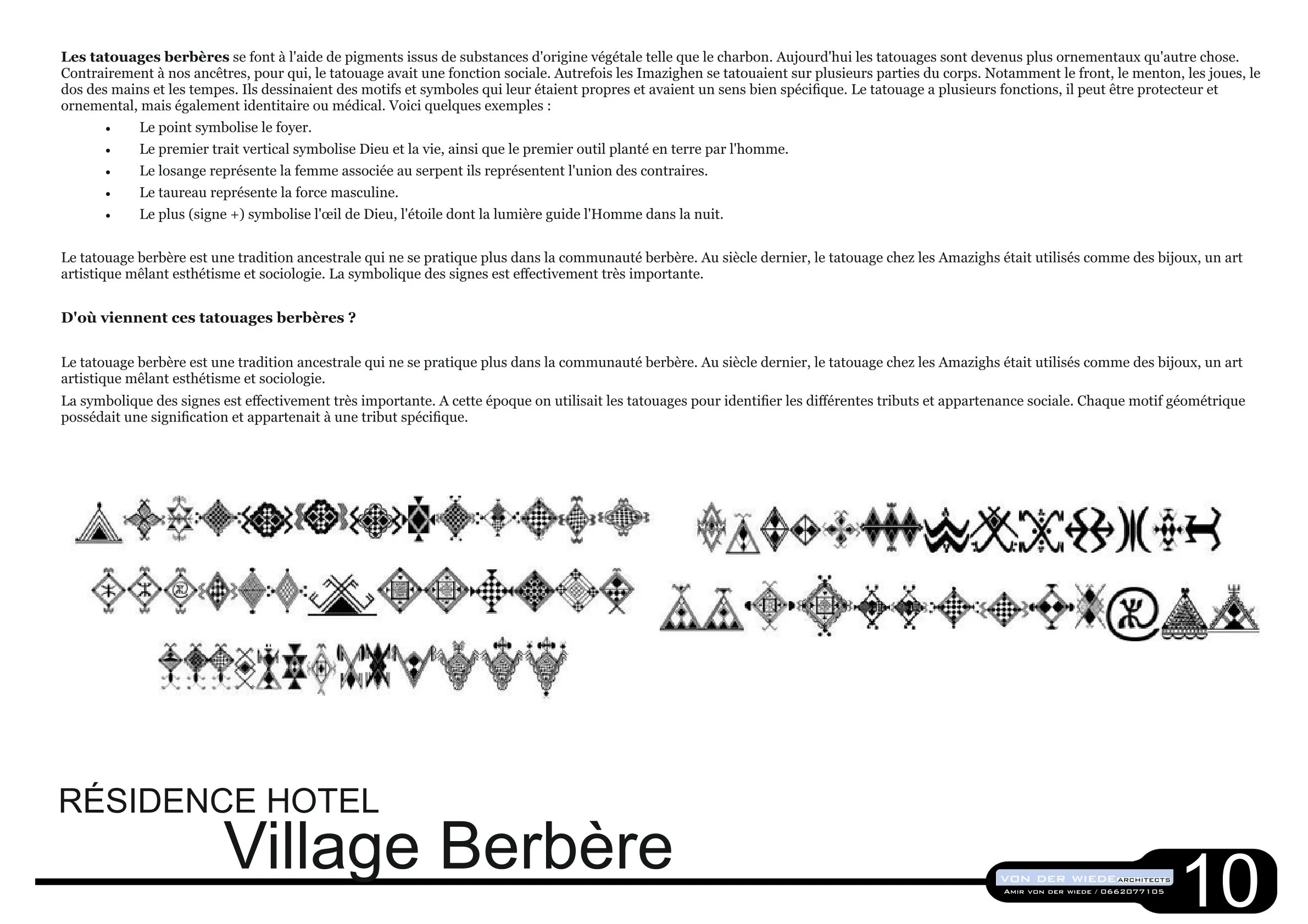 Page 10 du projet 6 Village Berbere
